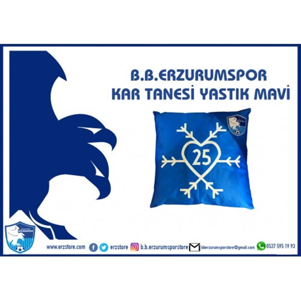 ERZURUMSPOR KARTANESİ YASTIK MAVİ